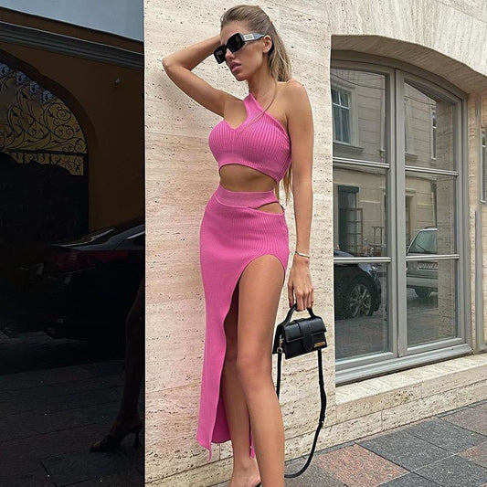 Semantia Statement Summer Coord Set In Pink