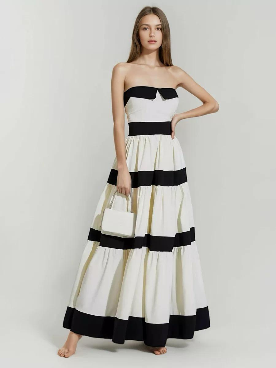Wesley Offshoulder Holiday Maxi Dress In White