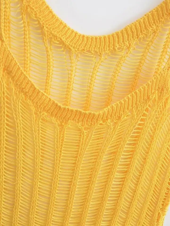 Cove soft knit dress In Mustard