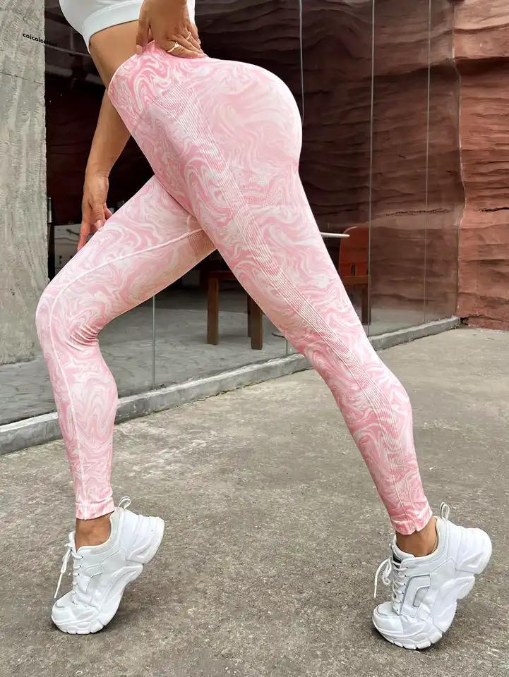 Leo Slimming Premium Gymwear Leggings In Pink