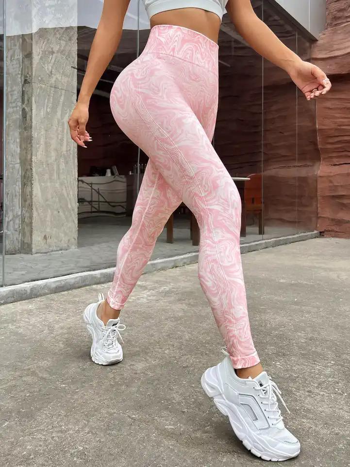 Leo Slimming Premium Gymwear Leggings In Pink