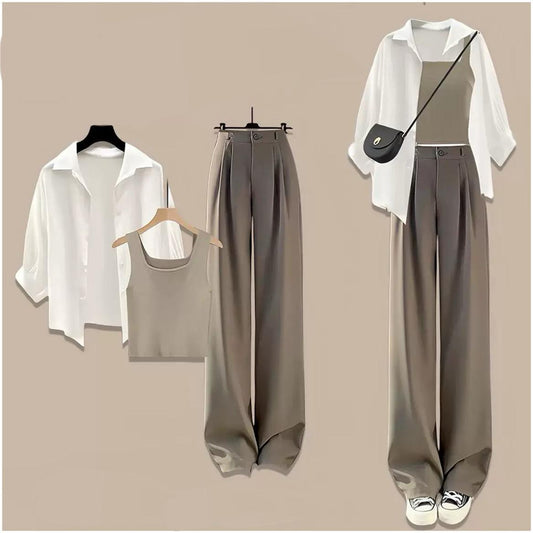 Faze Summer Coord Set of 3 In Brown