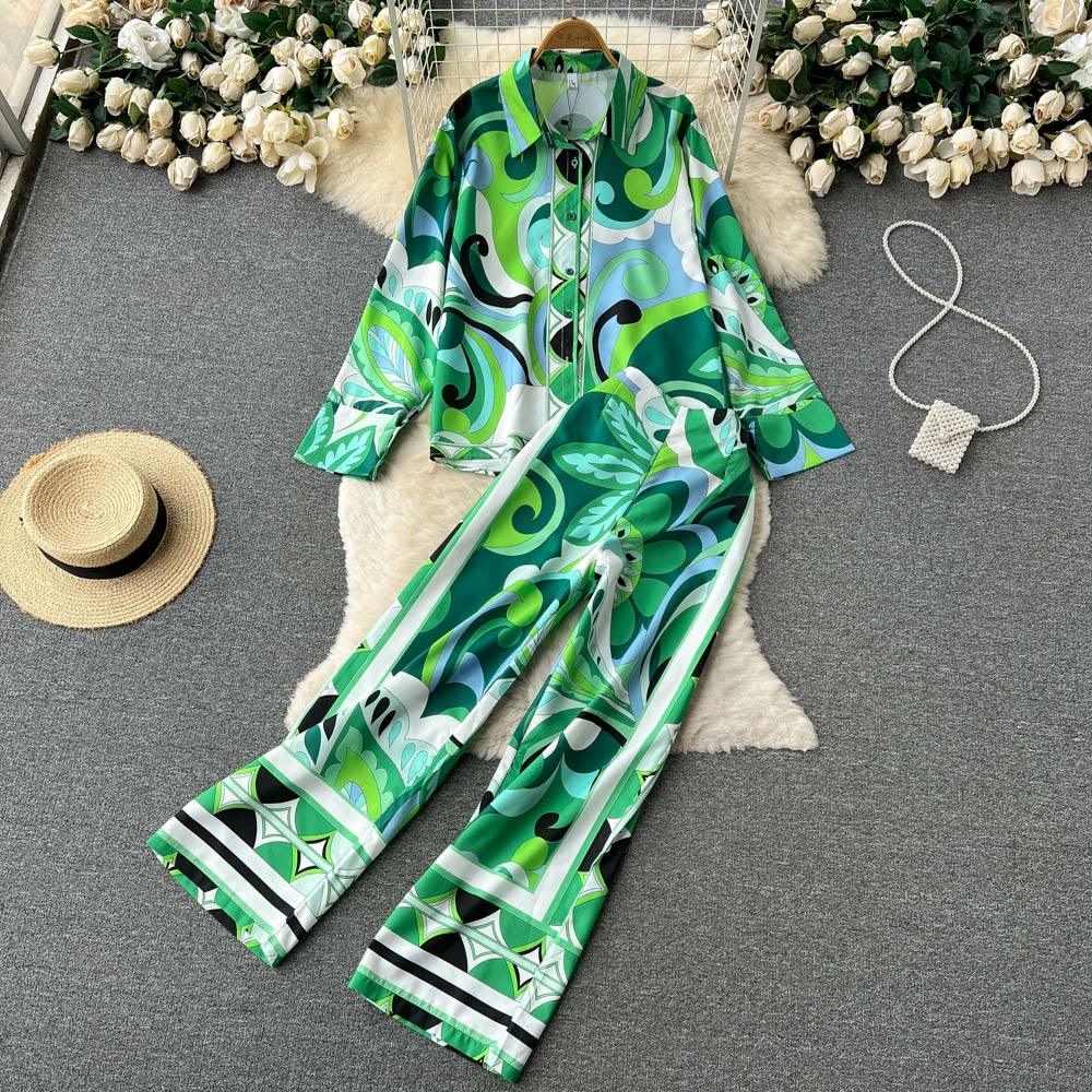 Kamara Abstract Coord Set In Green