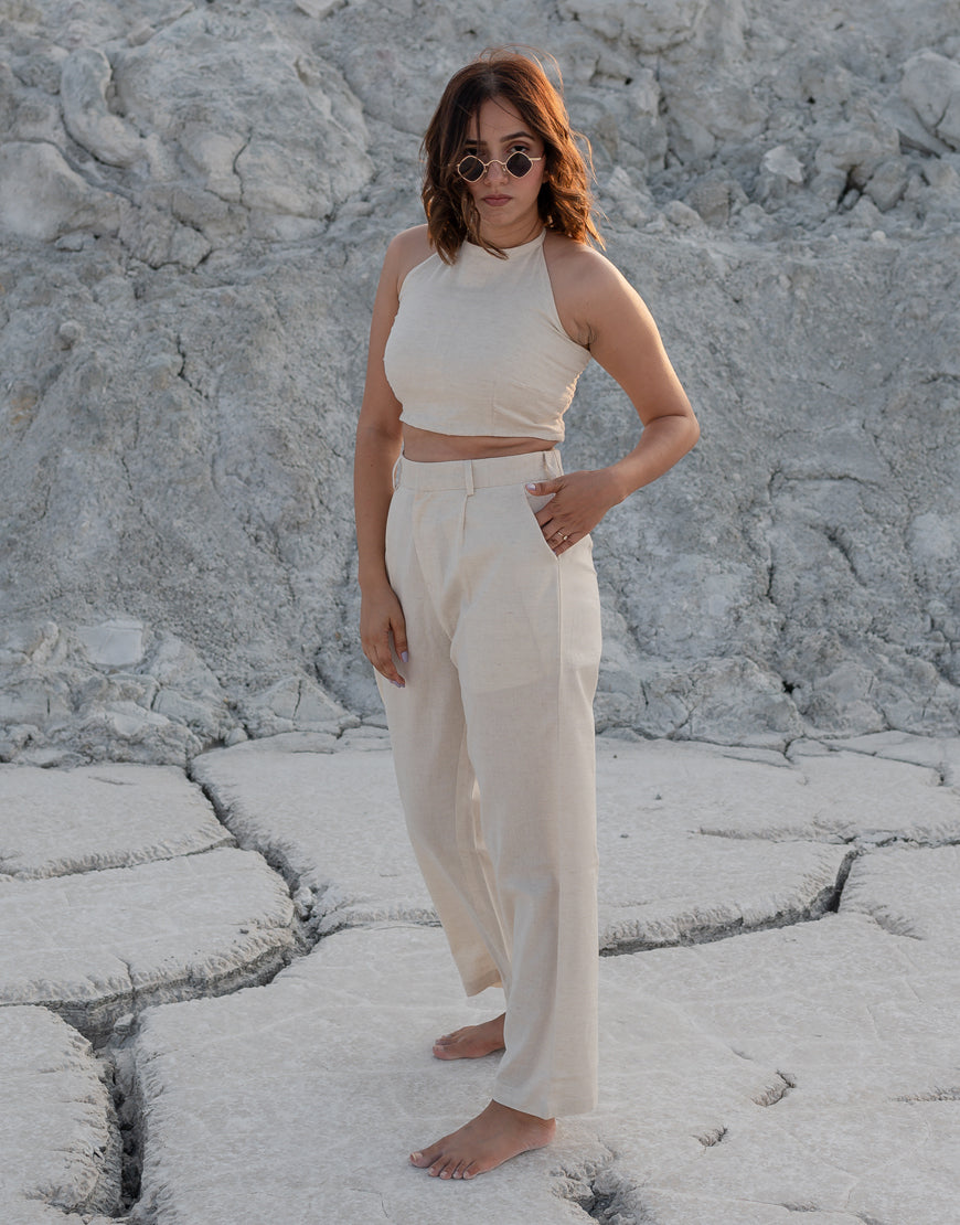 Ivory Cream Bustier Top
