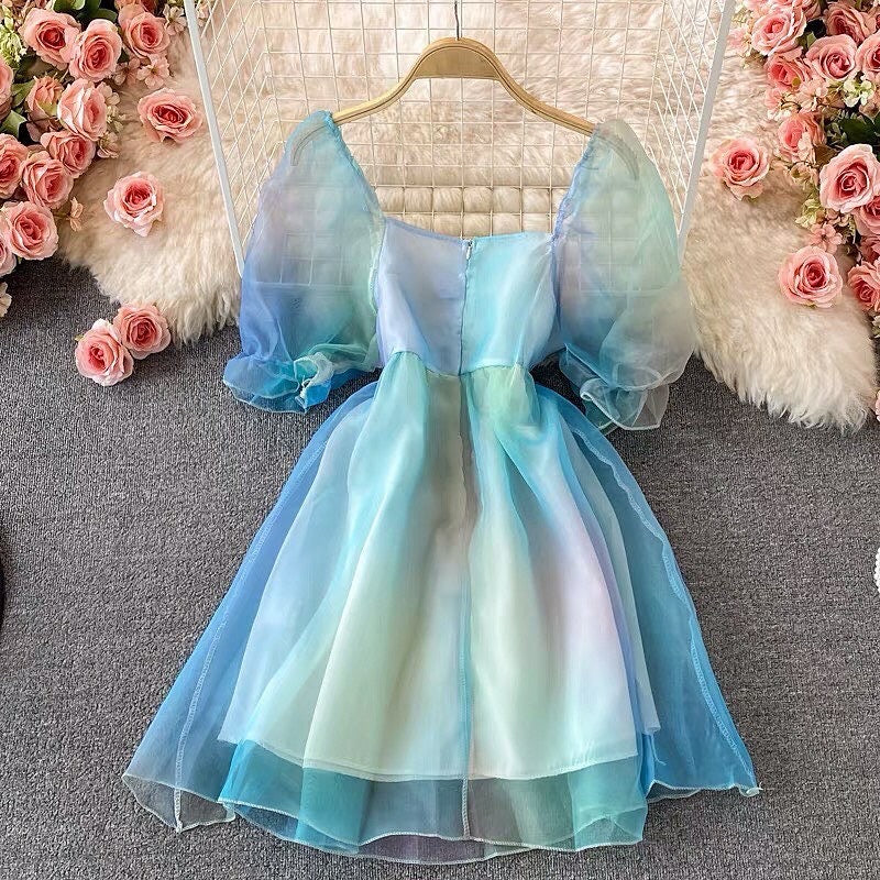 Laret Luxury Dress In Blue