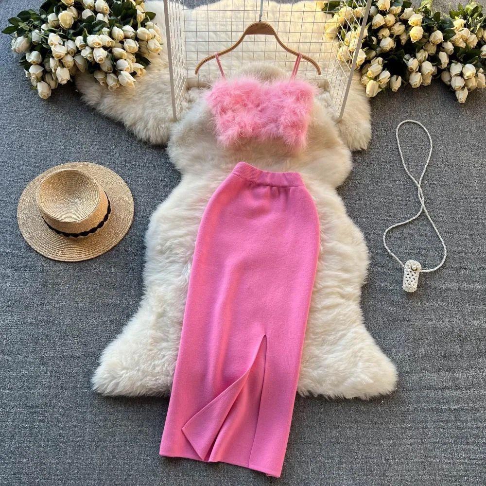 Leena Statement Coord Set In Pink