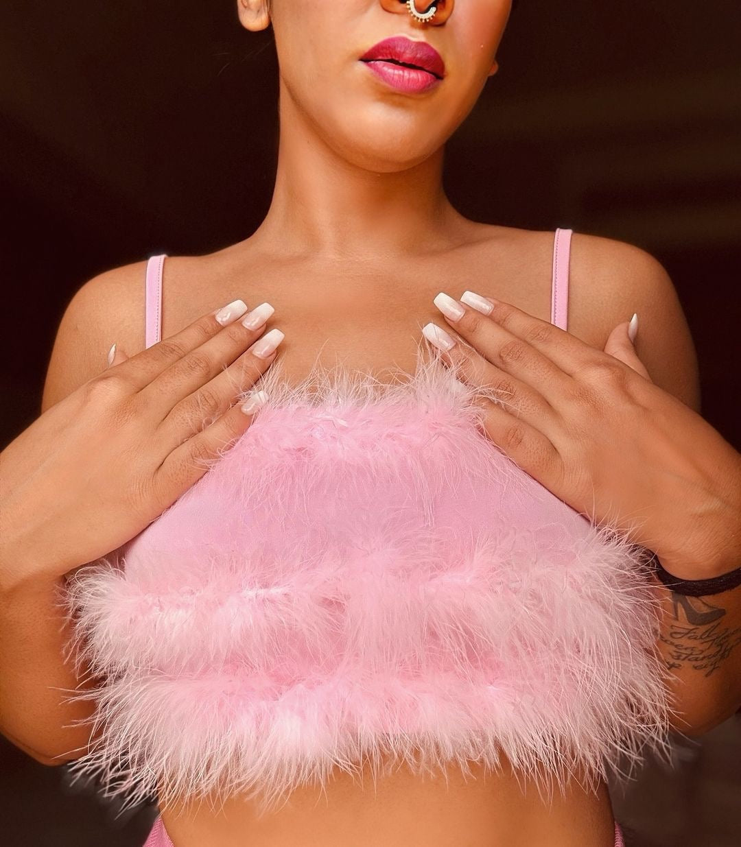 Leena Statement Coord Set In Pink