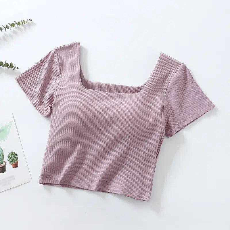 Levo Summer Tops with Inbuilt Bra