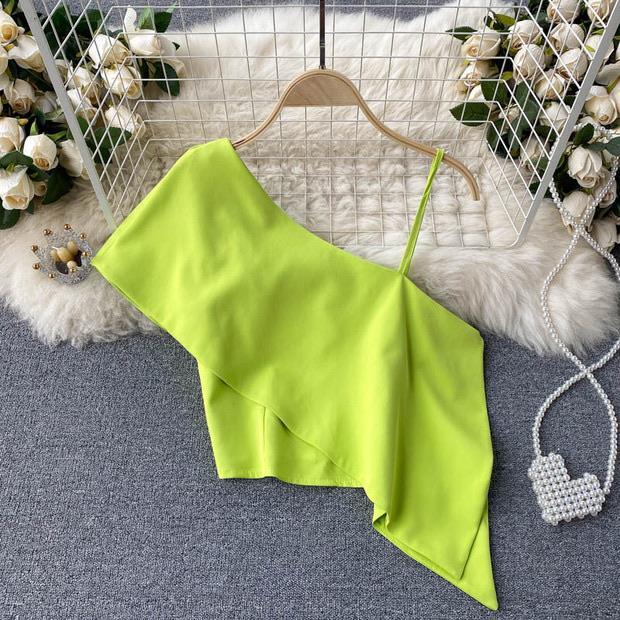 Lily One Shoulder Top In White