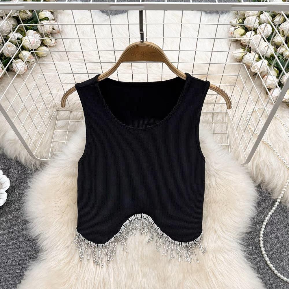 Luna Embellished Blouse In Black