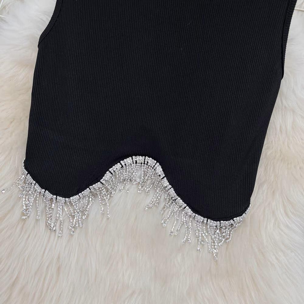 Luna Embellished Blouse In Black