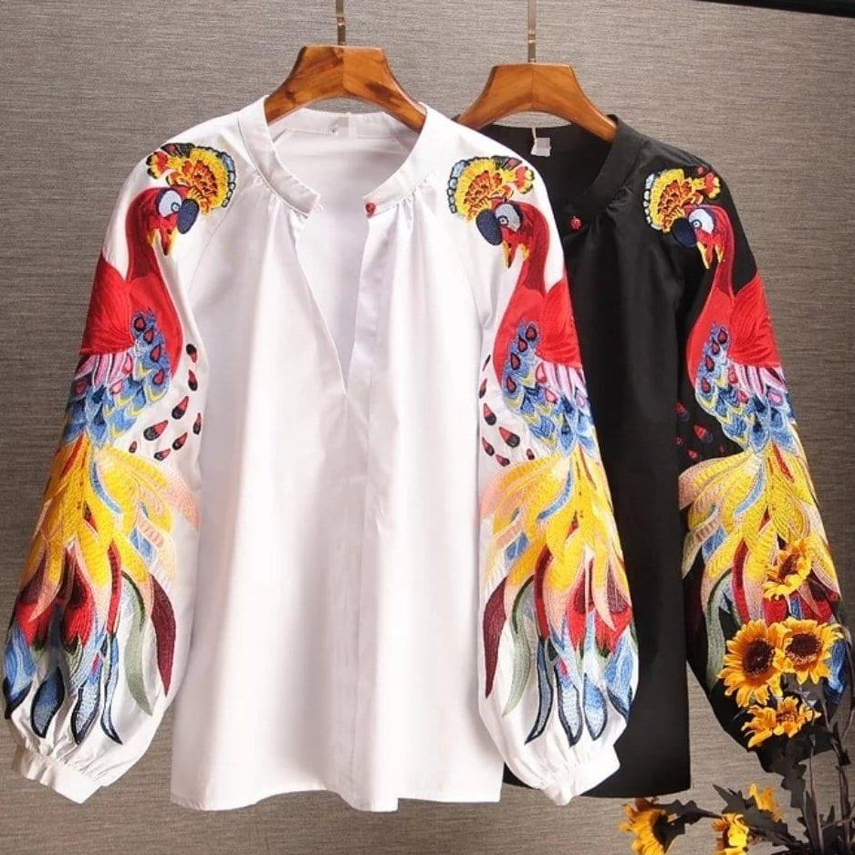 Luxury Renedy Embroidered Blouses