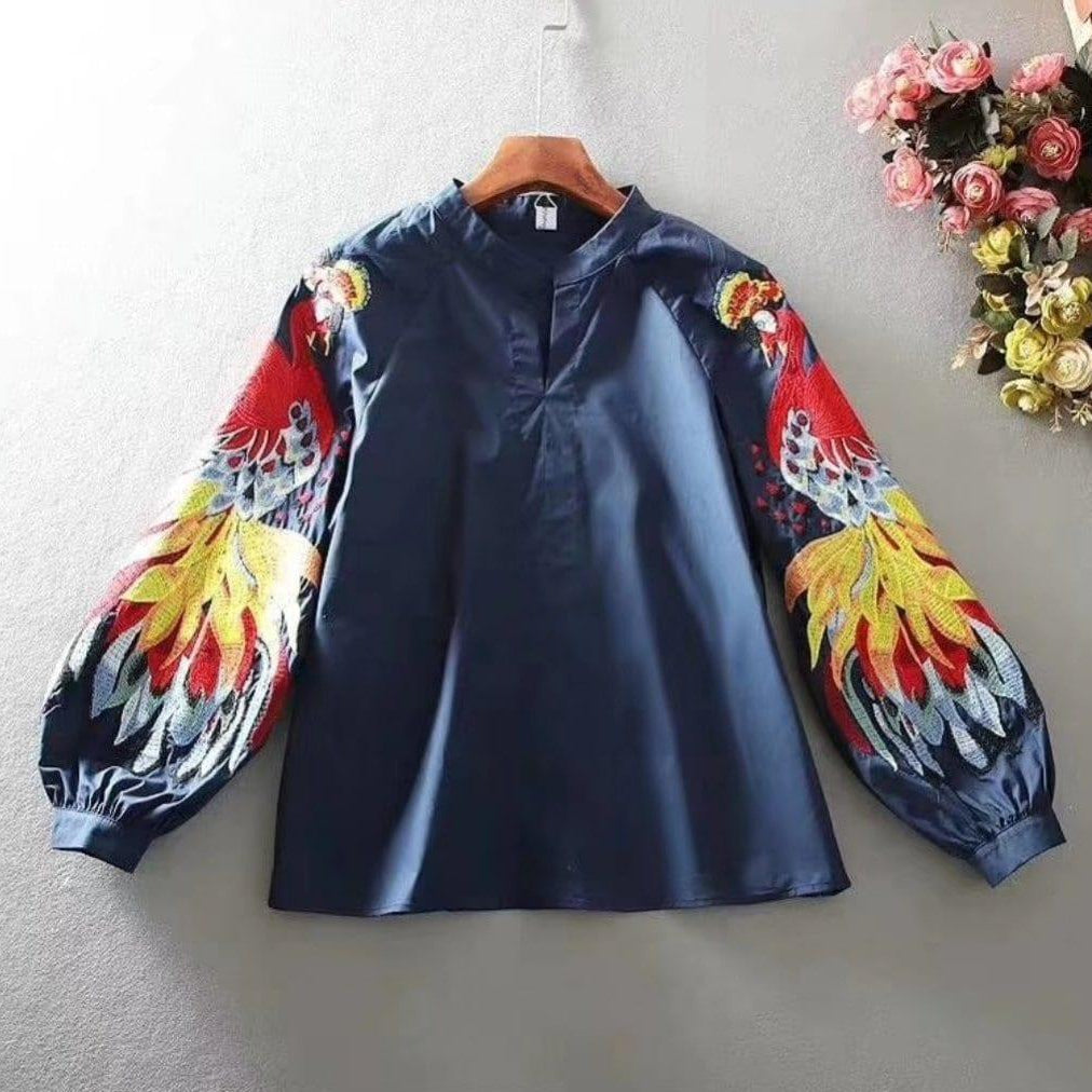 Luxury Renedy Embroidered Blouses