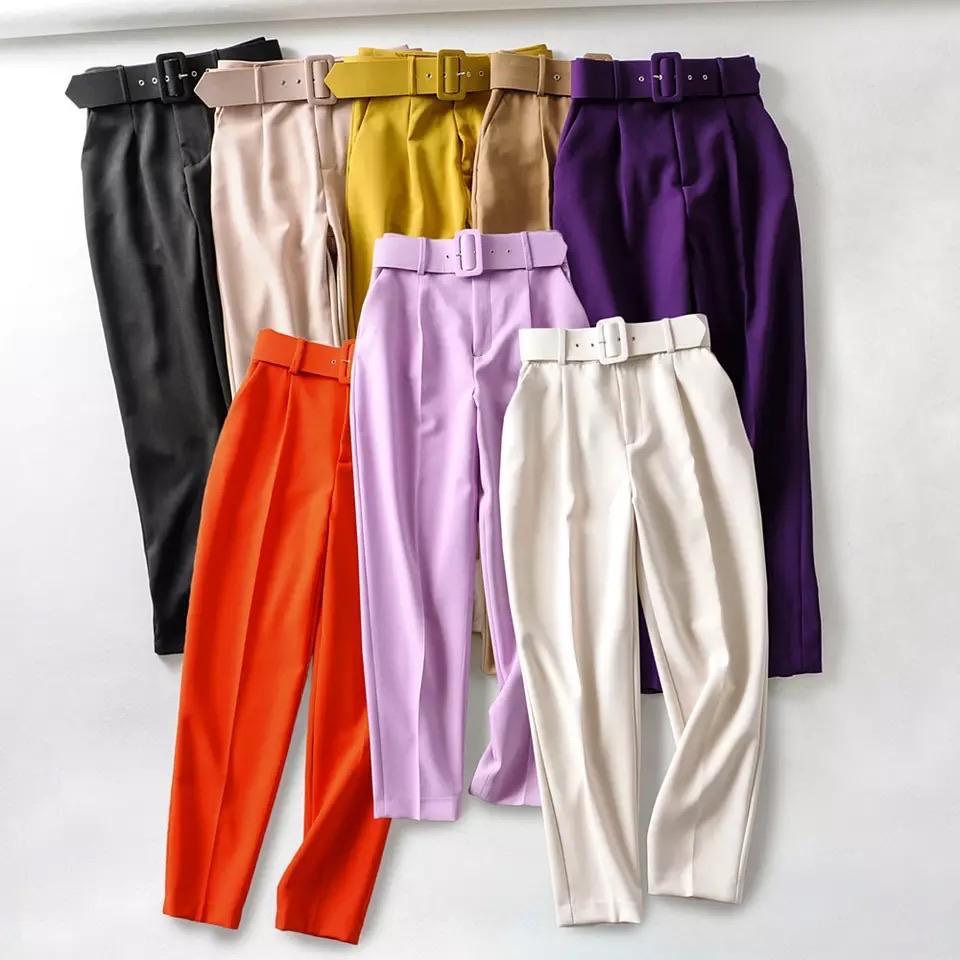 Luxury Trinity Pants In Nude