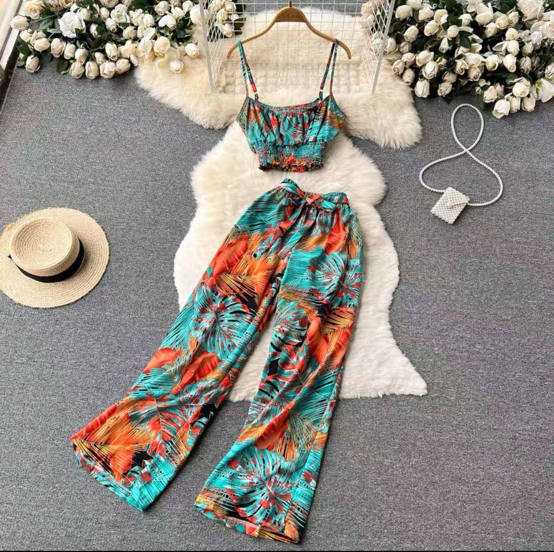 Lyanna Abstract Print Coord Set In Code 2