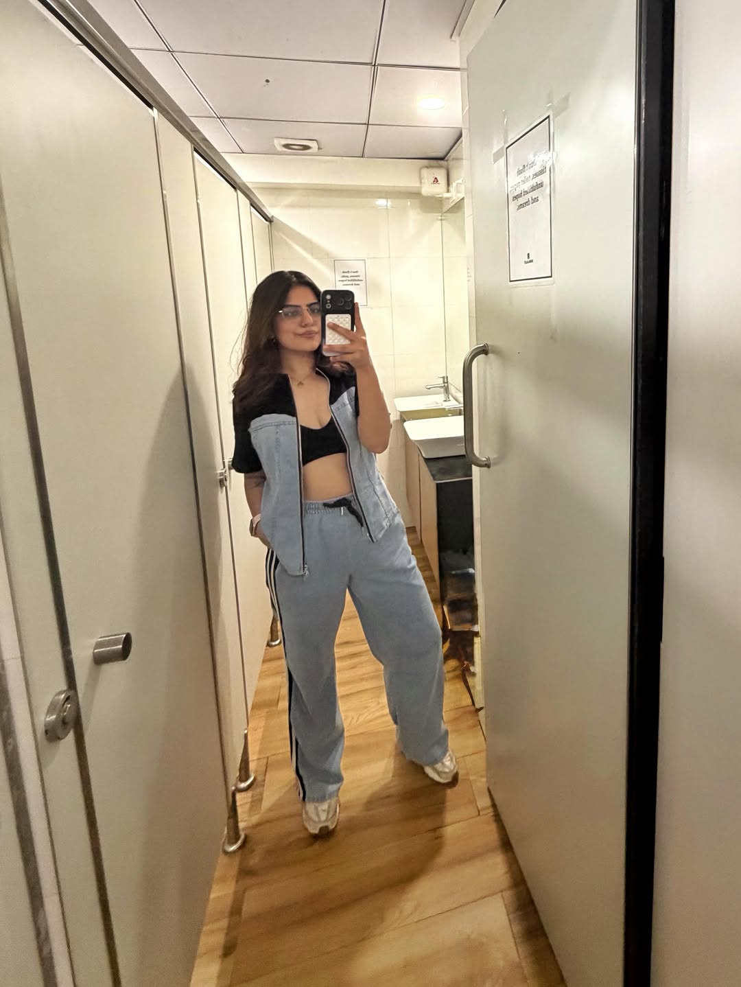 Maistro Knitted Soft Denim Co-ord Set