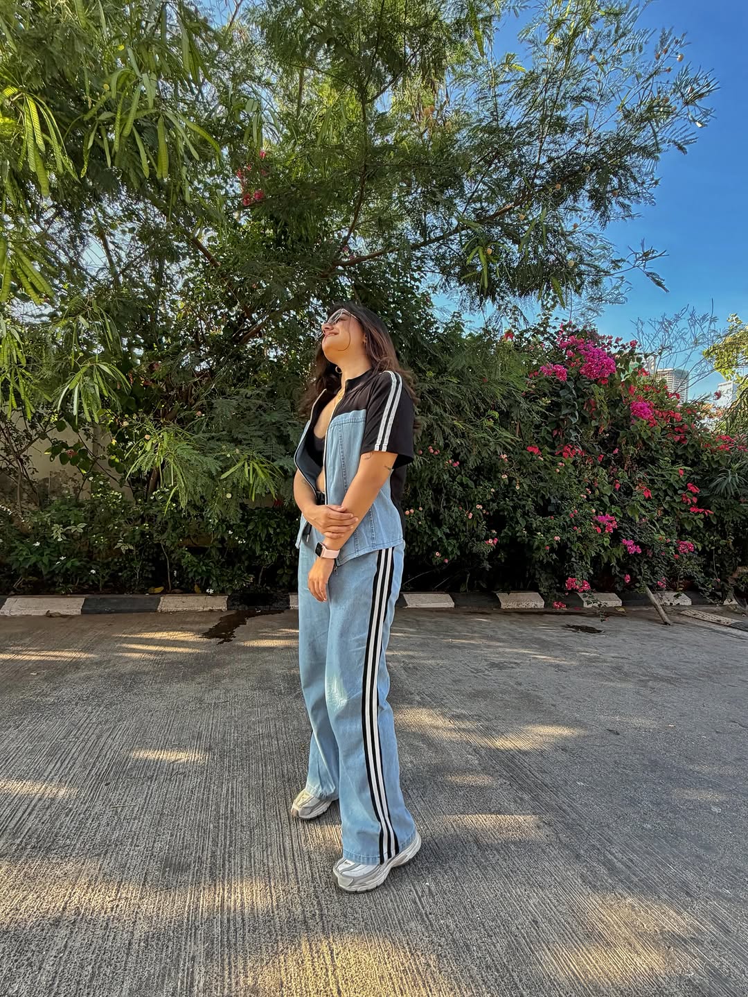 Maistro Knitted Soft Denim Co-ord Set