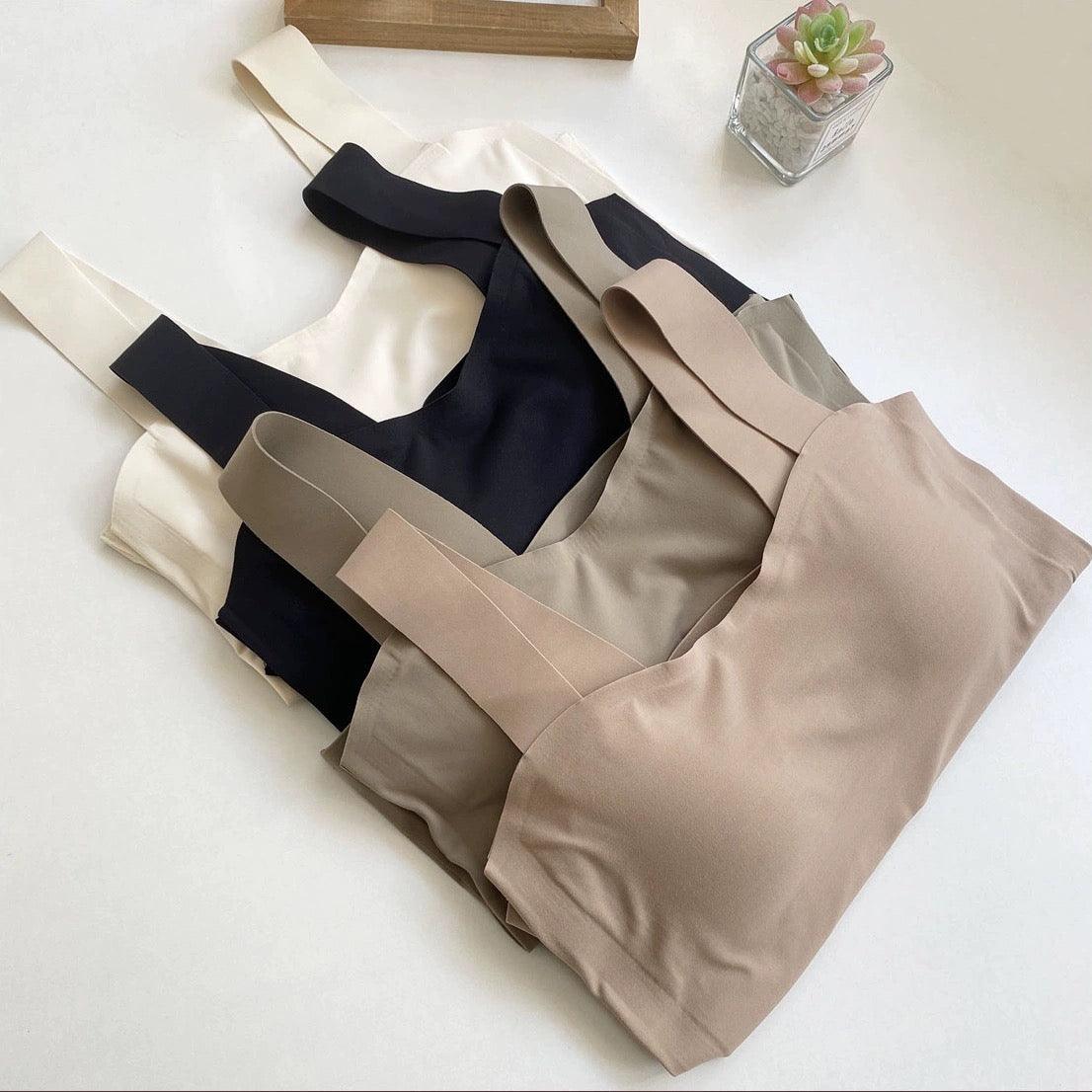 Mariam Tank Tops with Inbuilt Bra In Black