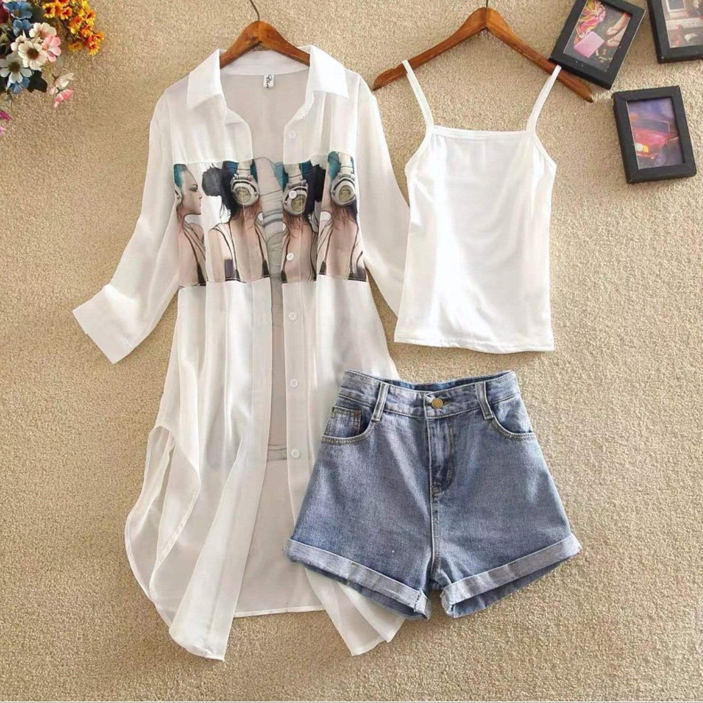 Mathea 3 Piece Set in White
