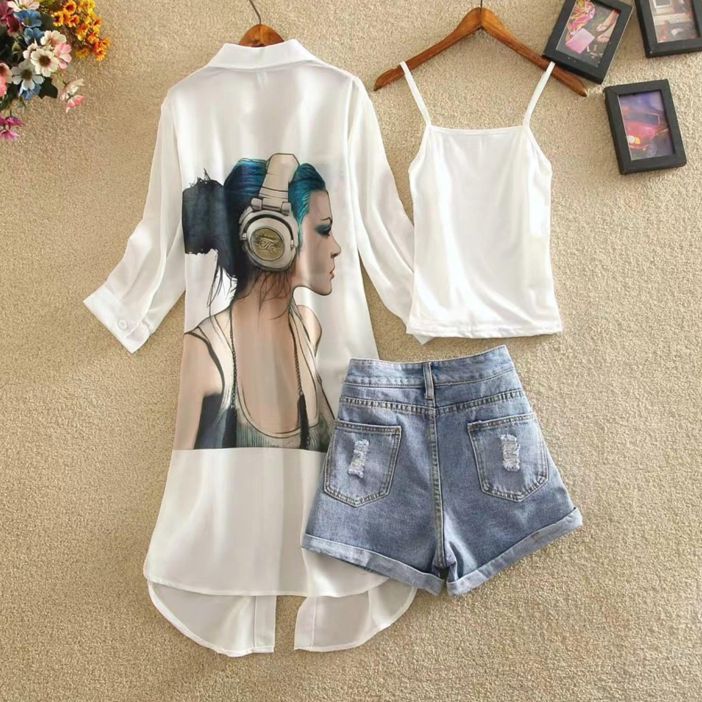 Mathea 3 Piece Set in White