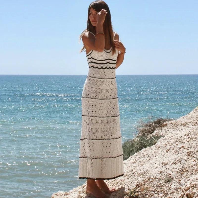 Matsel Luxe Soft Knit Dress In White