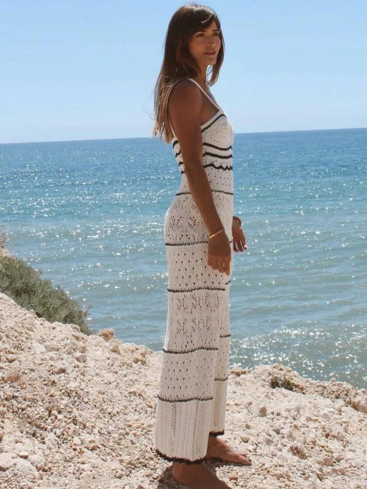 Matsel Luxe Soft Knit Dress In White