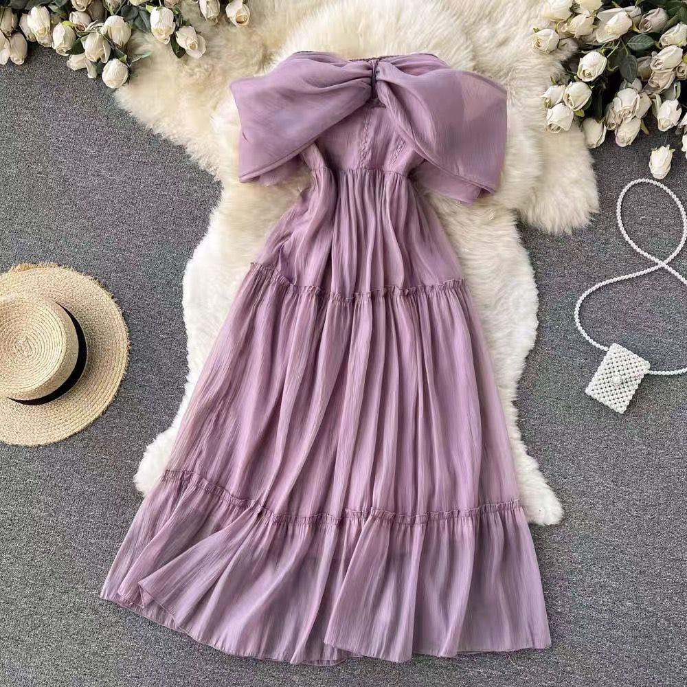 Milan Luxury Dress In Lilac