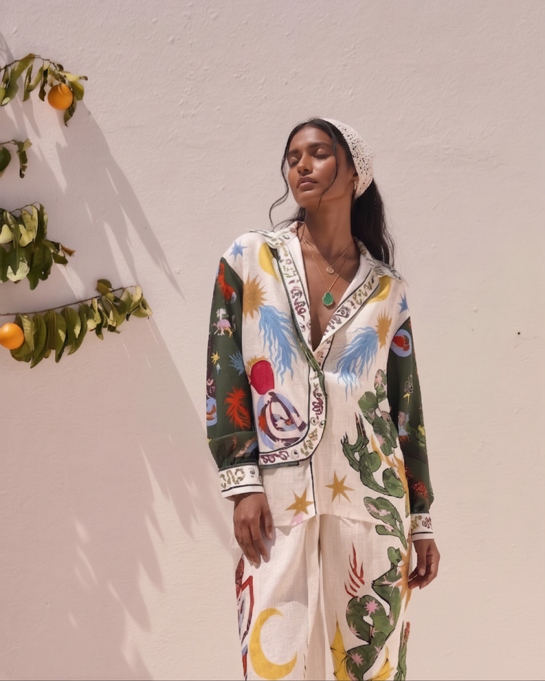 Misco Summer Holiday Abstract Coord Set In Multicolor