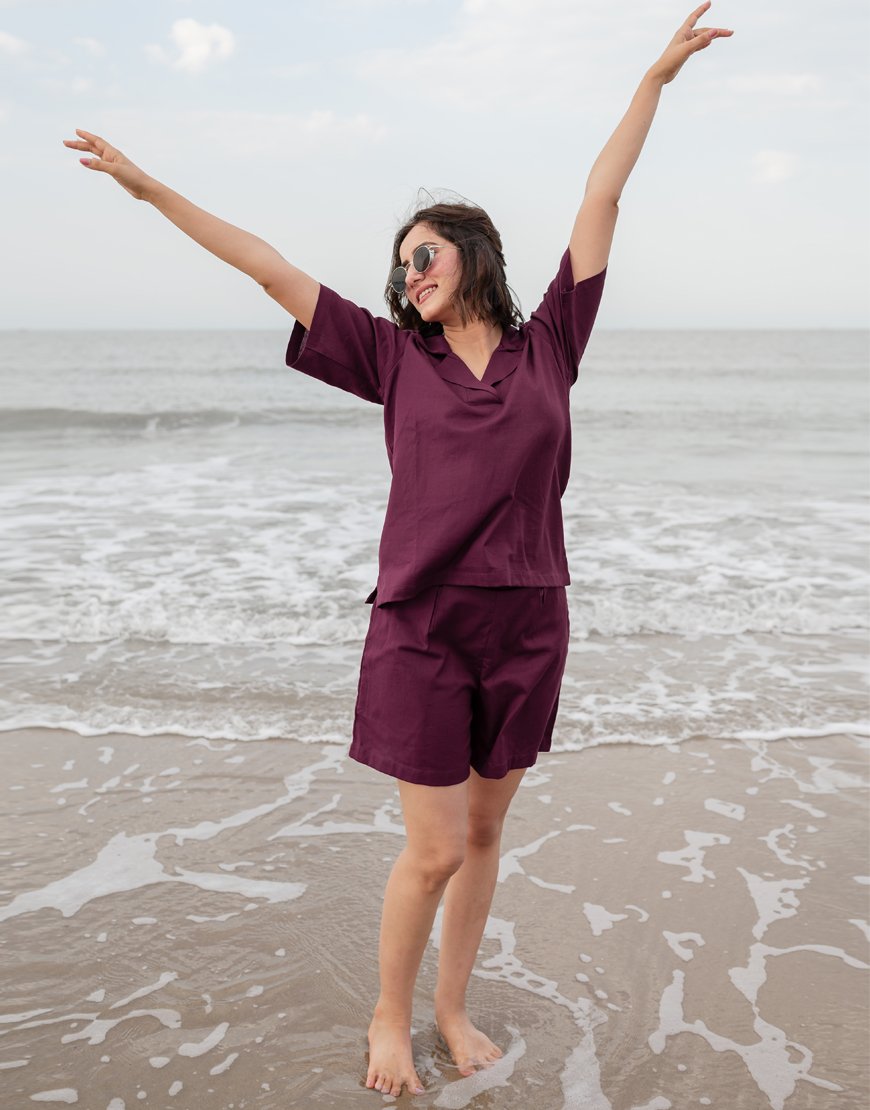 Mulberry Wine Co-ord Set