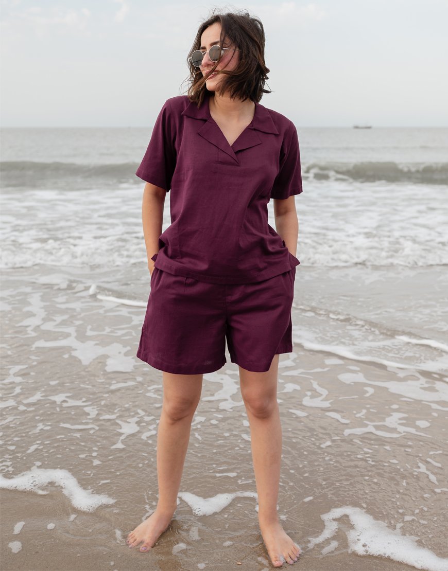 Mulberry Wine Co-ord Set