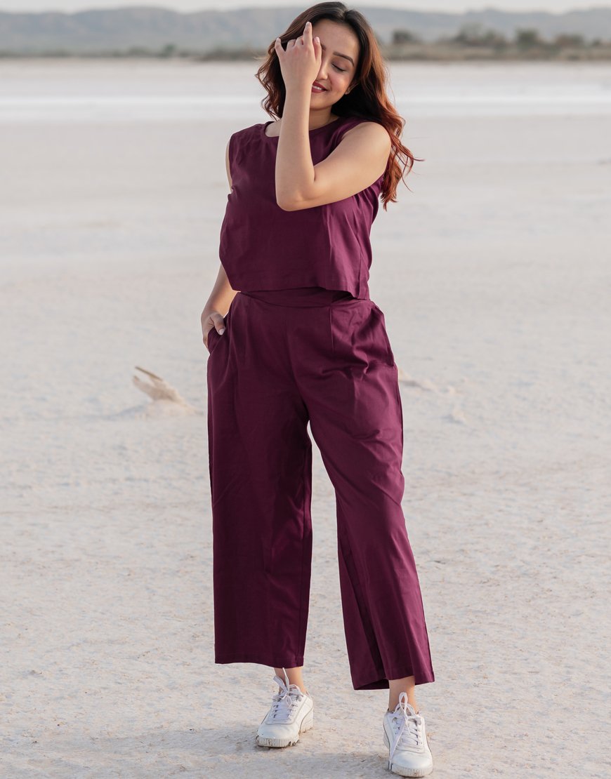 Mulberry Wine Co-ord Set