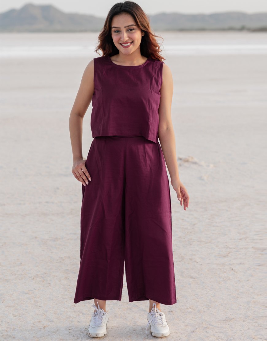 Mulberry Wine Co-ord Set