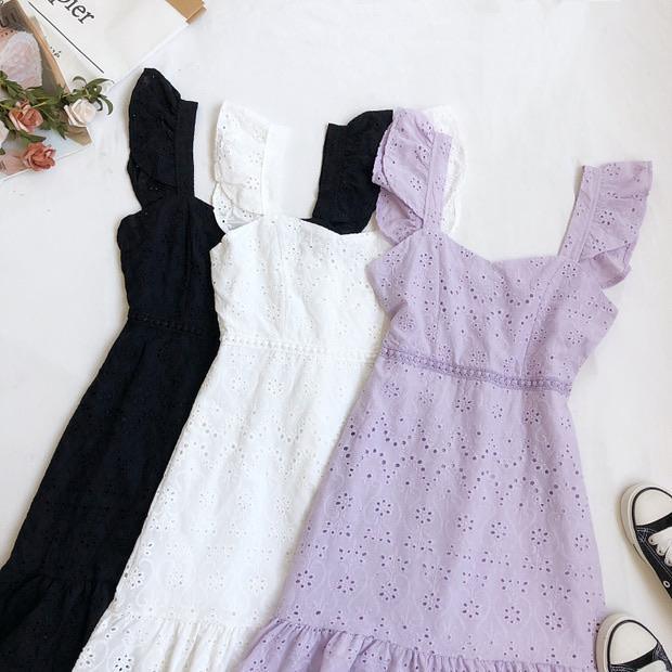 Mykonos Eyelet Dress