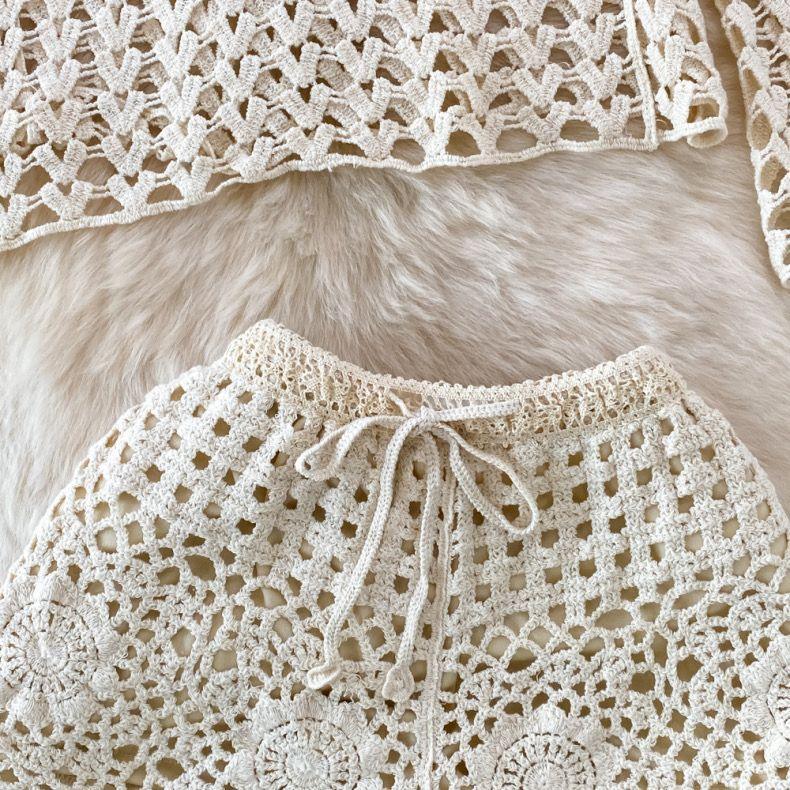 Nadia 3 Piece Coord Set In Beige
