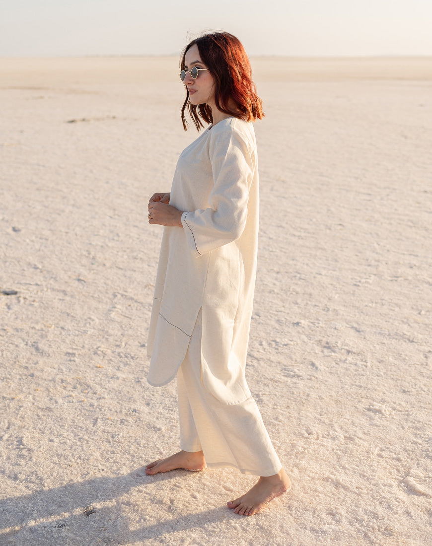Natural Cream Co-ord Set