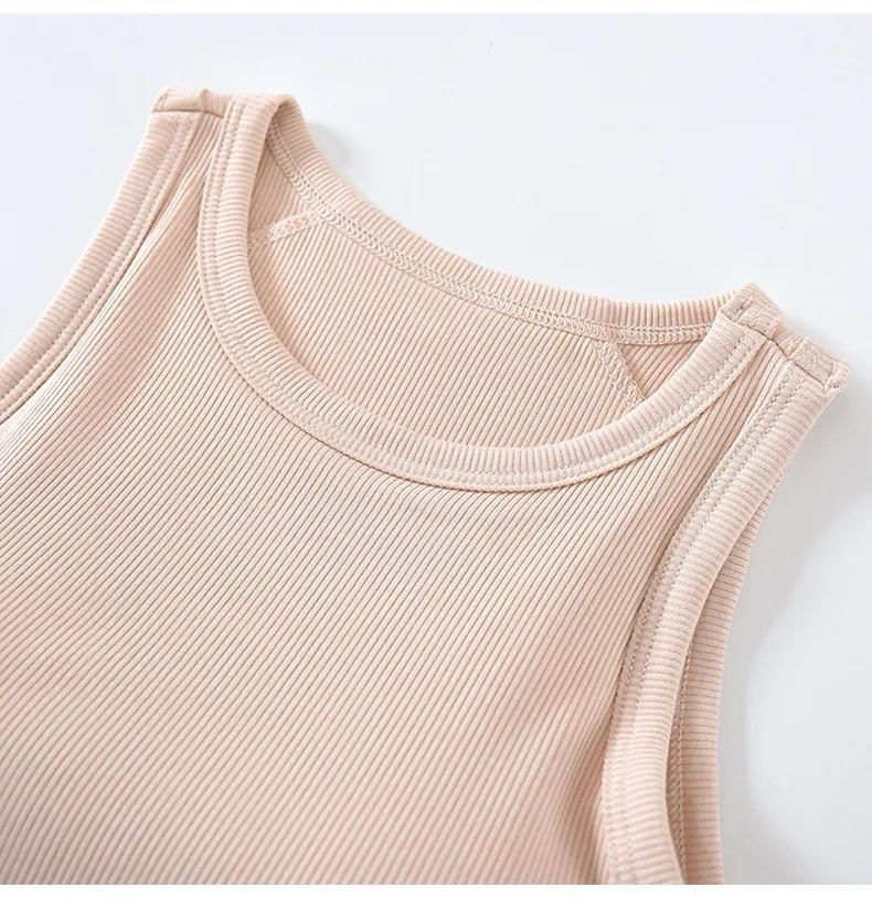 Nicole Tank Tops with Inbuilt Bra In Black