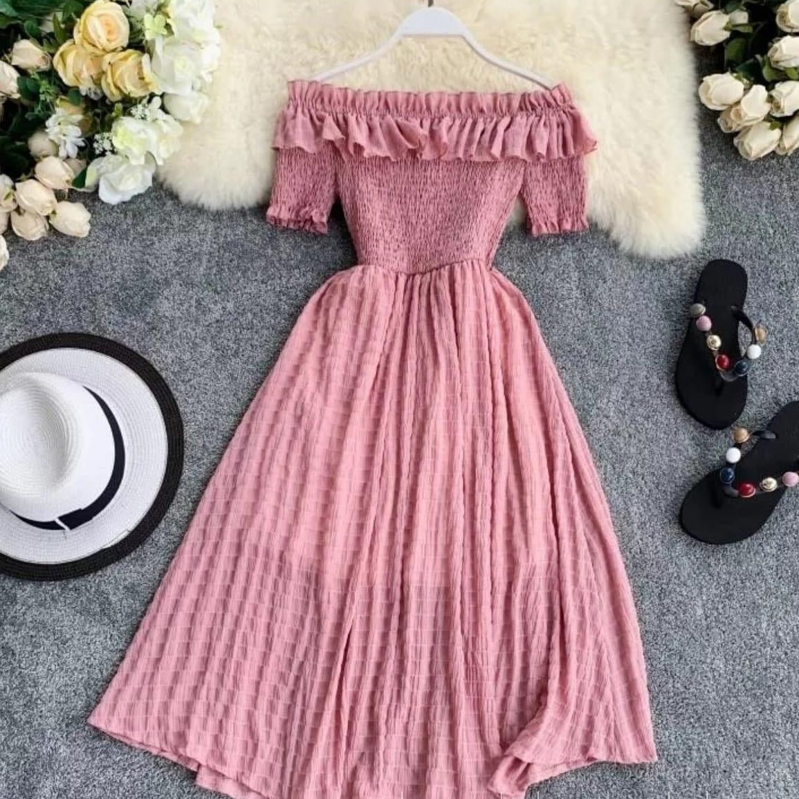 Off Shoulder Florida Dress