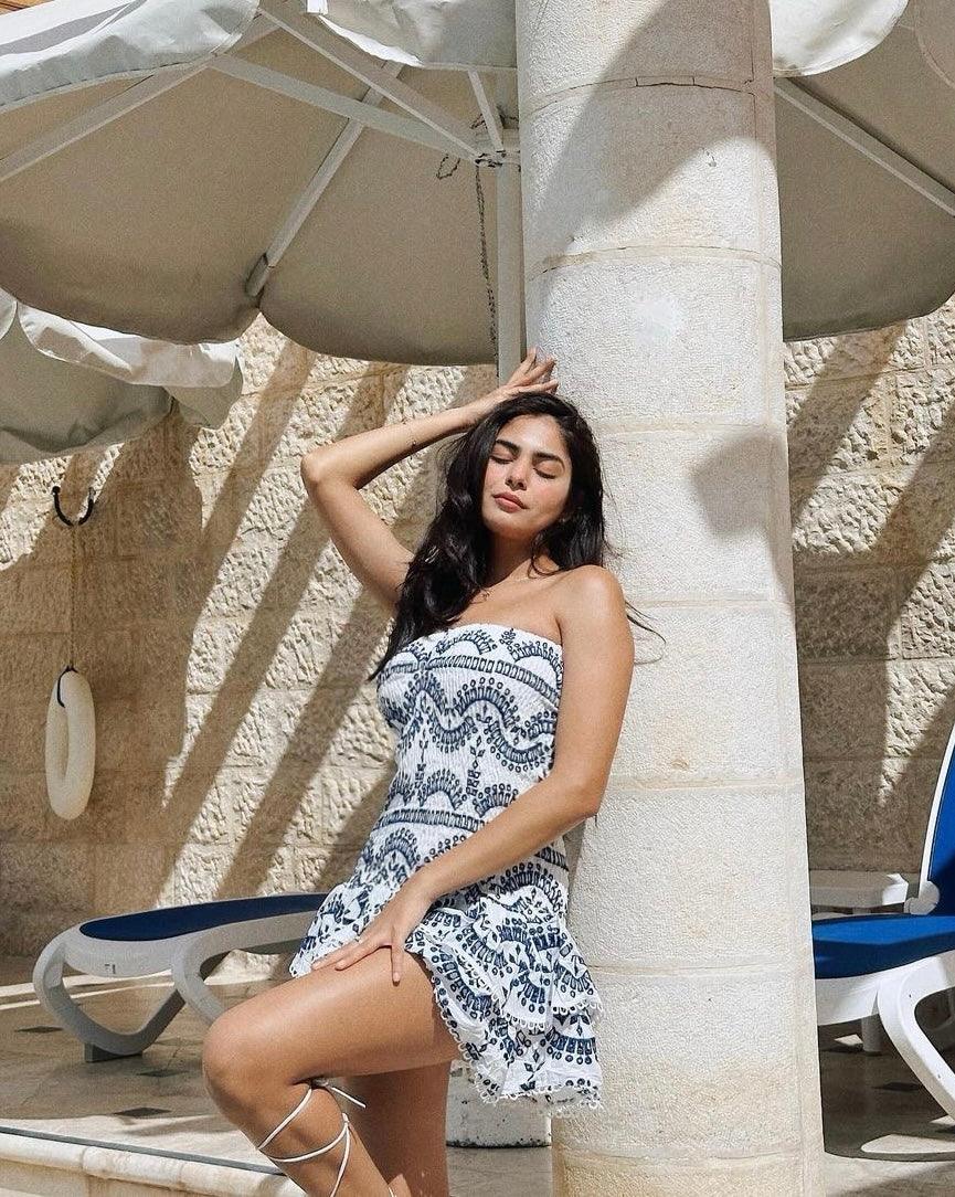 Otranto Luxe Summer Dress In White