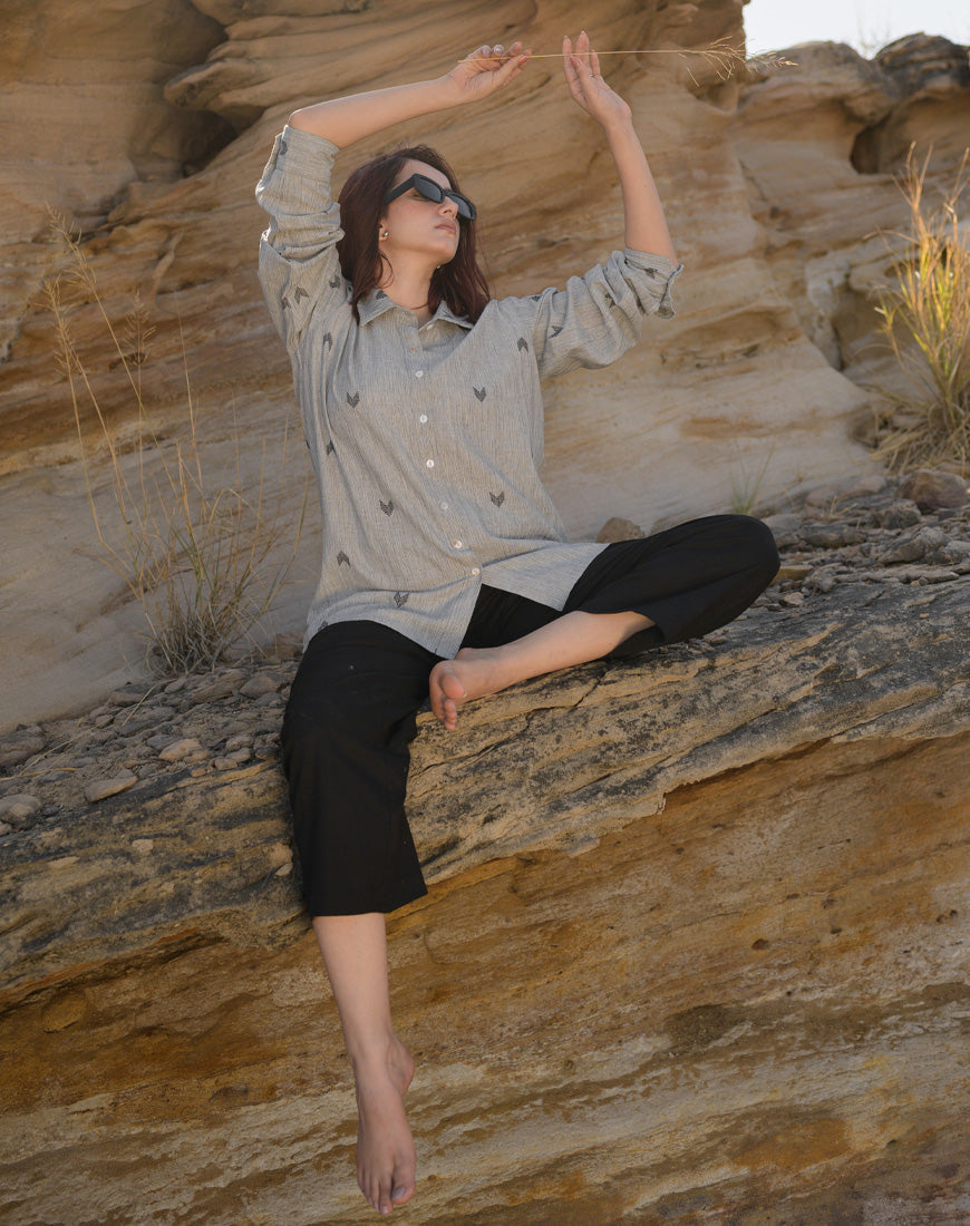 Pale Grey Shirt