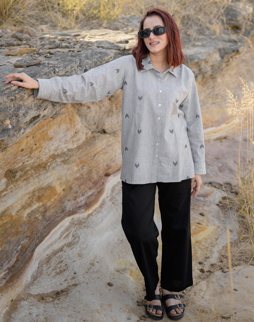 Pale Grey Shirt