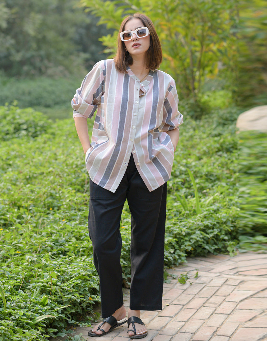 Pastel Color Stripped Shirt