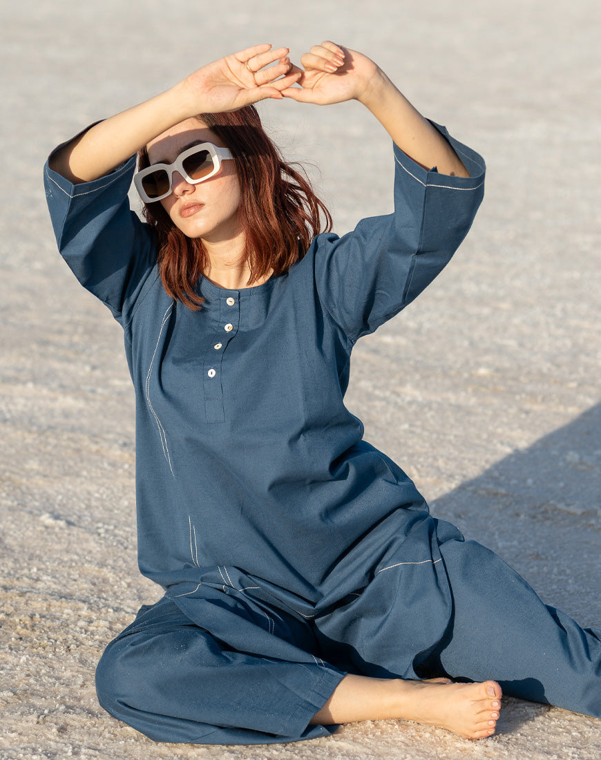 Raw Blue Co-ord Set