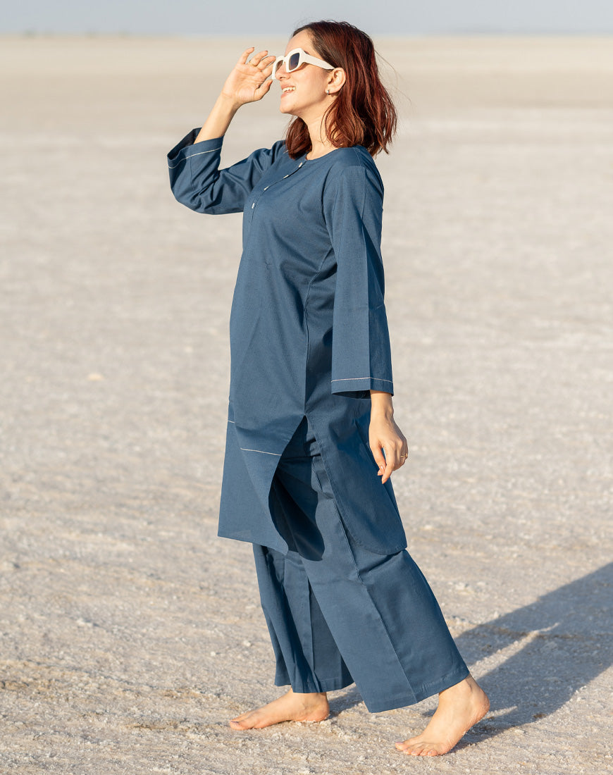 Raw Blue Co-ord Set