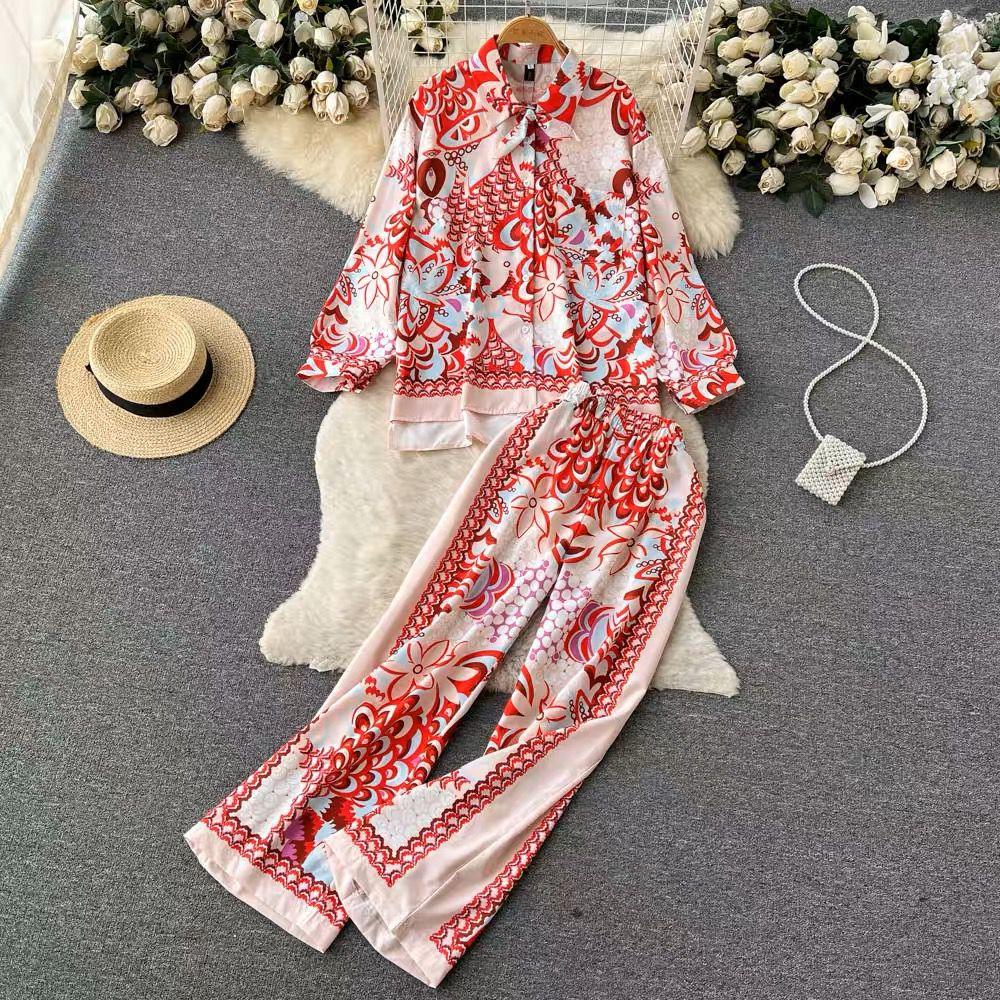 Rayna Abstract Coord Set In Off-White