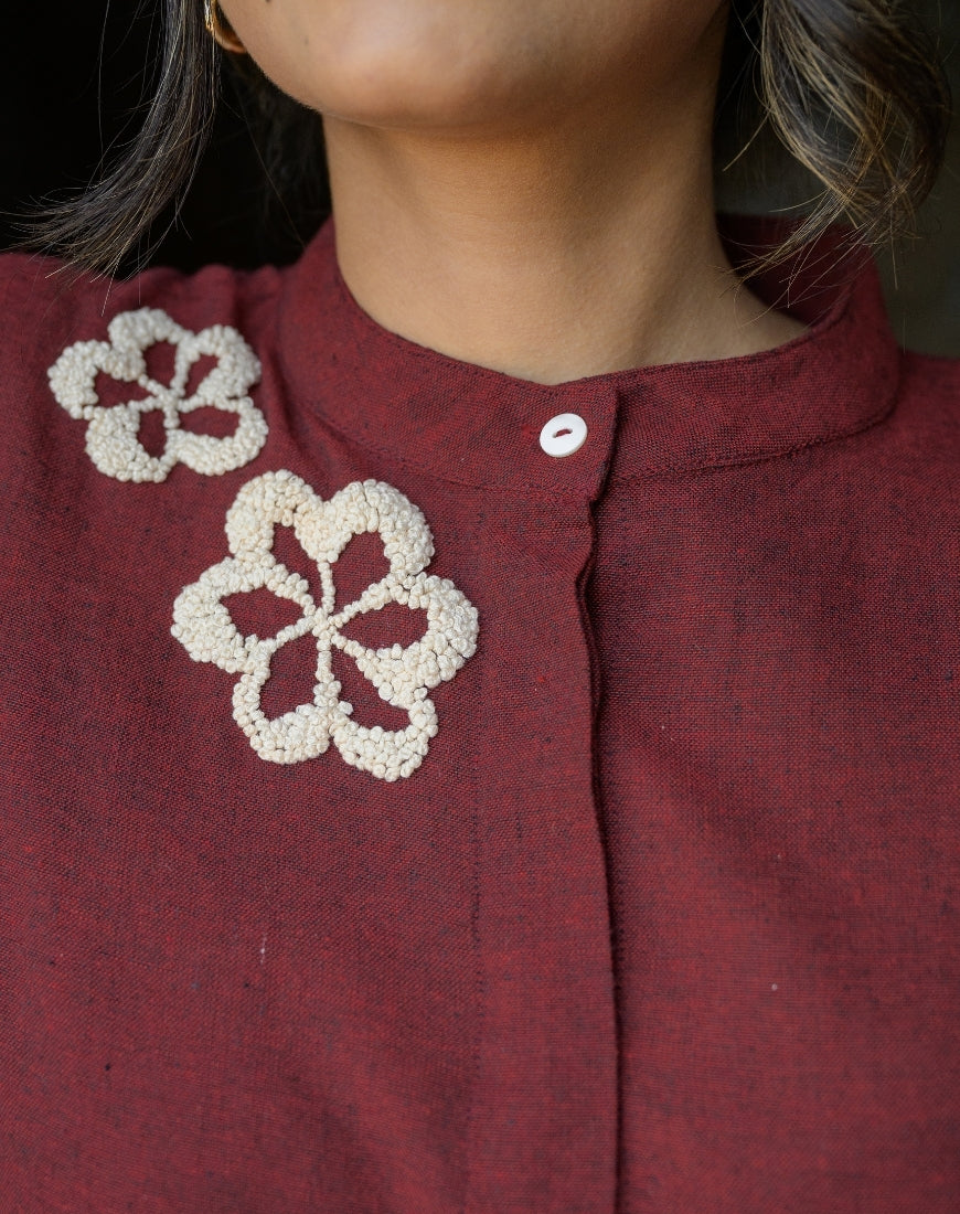 Red Maroon Dress