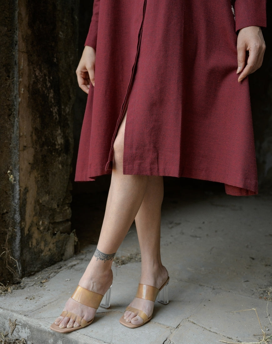 Red Maroon Dress