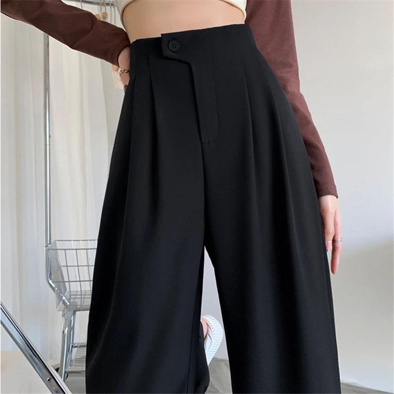 Redra Buttoned High Waist Pants