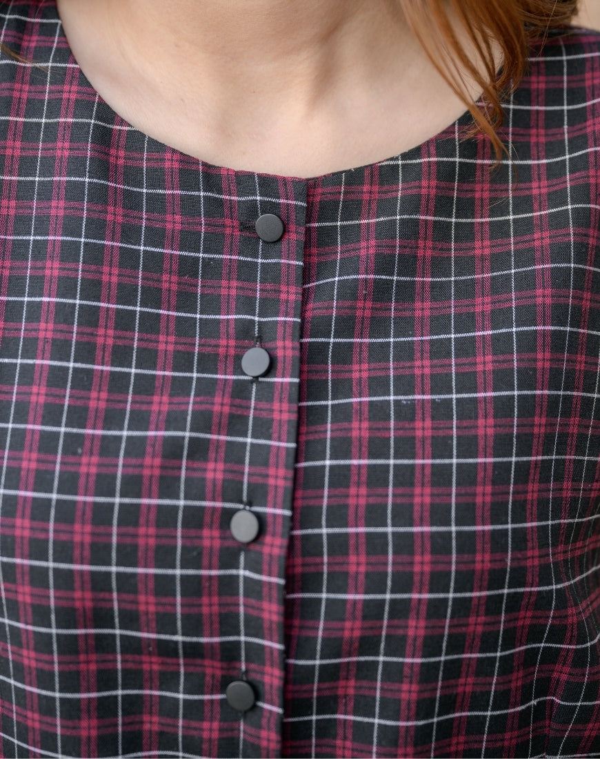 Retro Check Top