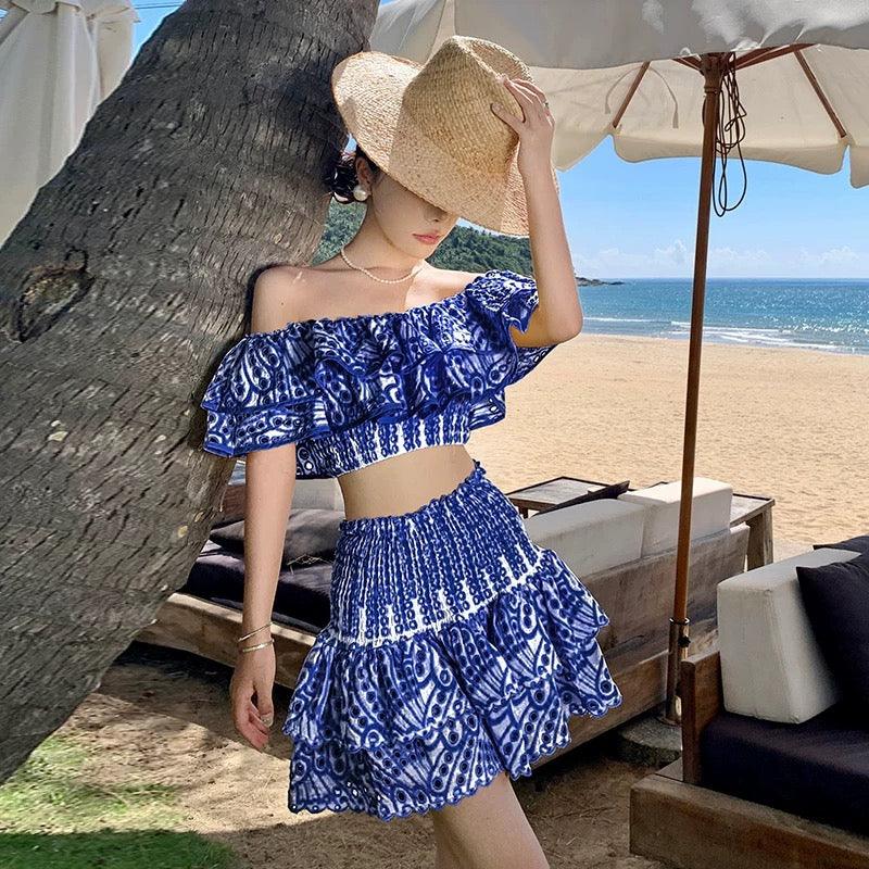 Rhodes Luxe Co-ord Set In Blue
