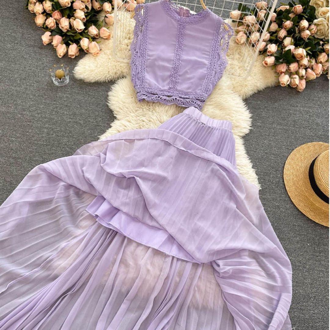 Rio Statement Coord Set In Lilac